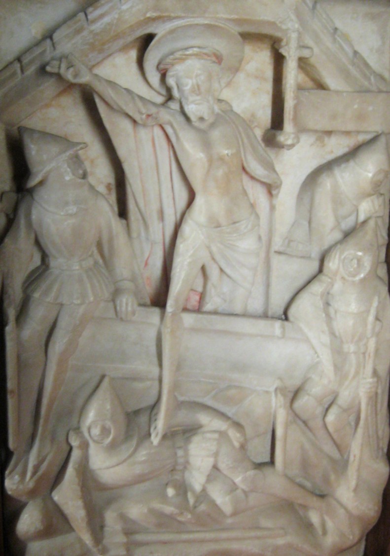 Bas-relief dans l'église de Montpezat-du-Quercy, Tarn et Garonne